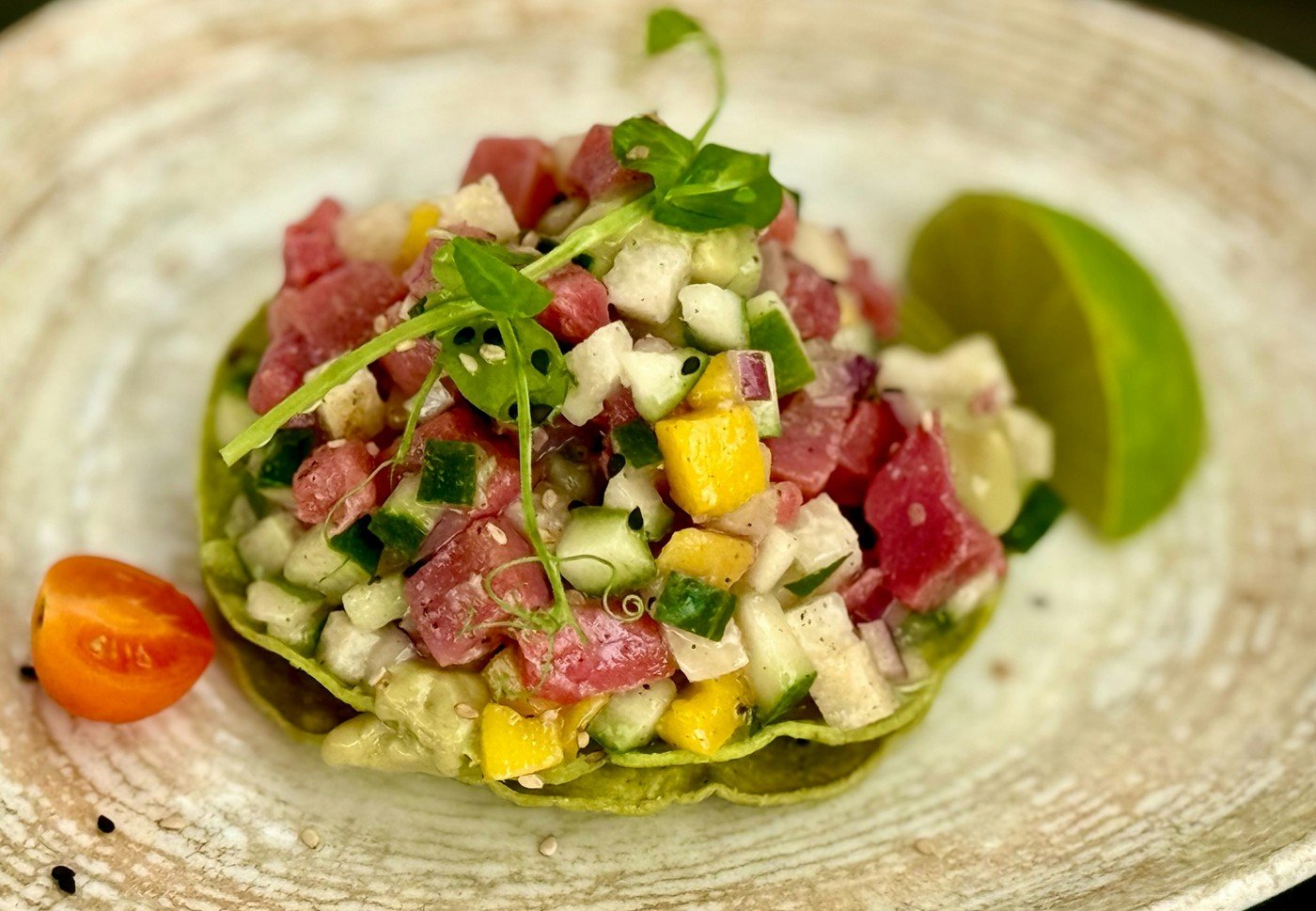 Ceviche de atún estilo «Jipijapa»